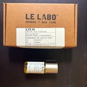 Le Labo Lys 41. Very lightly used. In box